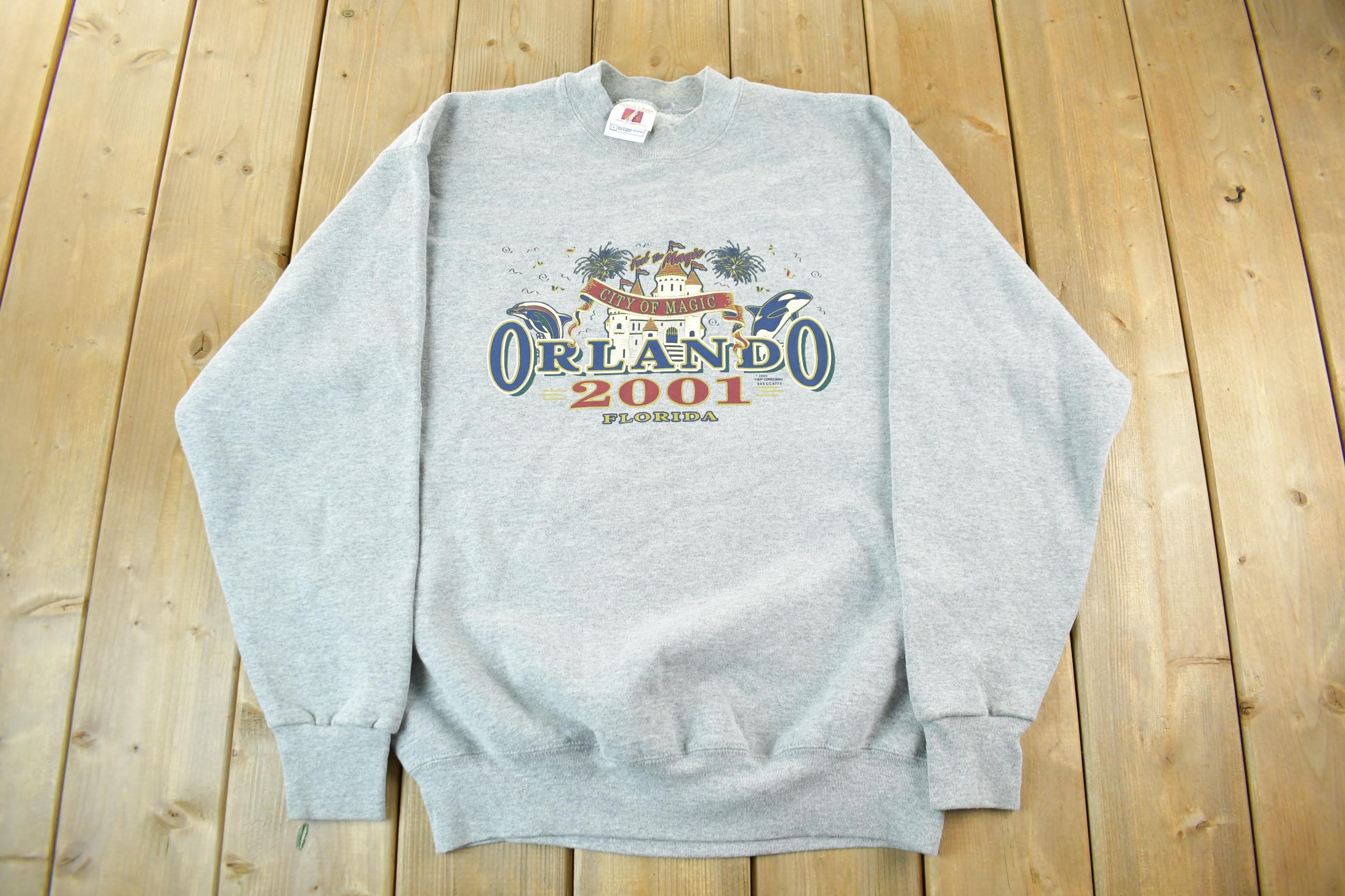Vintage 2001 Florida Orlando Crewneck Sweatshirt Men's Large