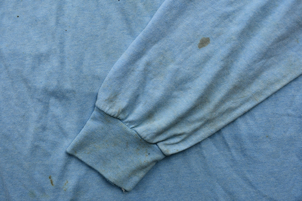 Vintage 1985 Laurence County Triathlon Distressed Long-Sleeve T-Shirt