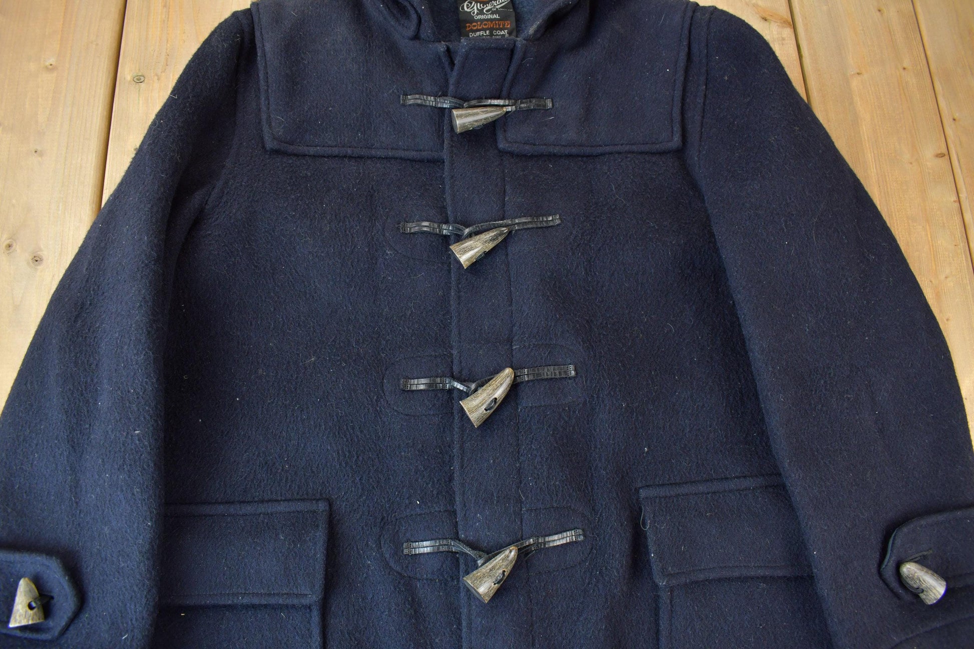 Vintage 1980s Gloverall Original Dolomite Wool Duffel Coat