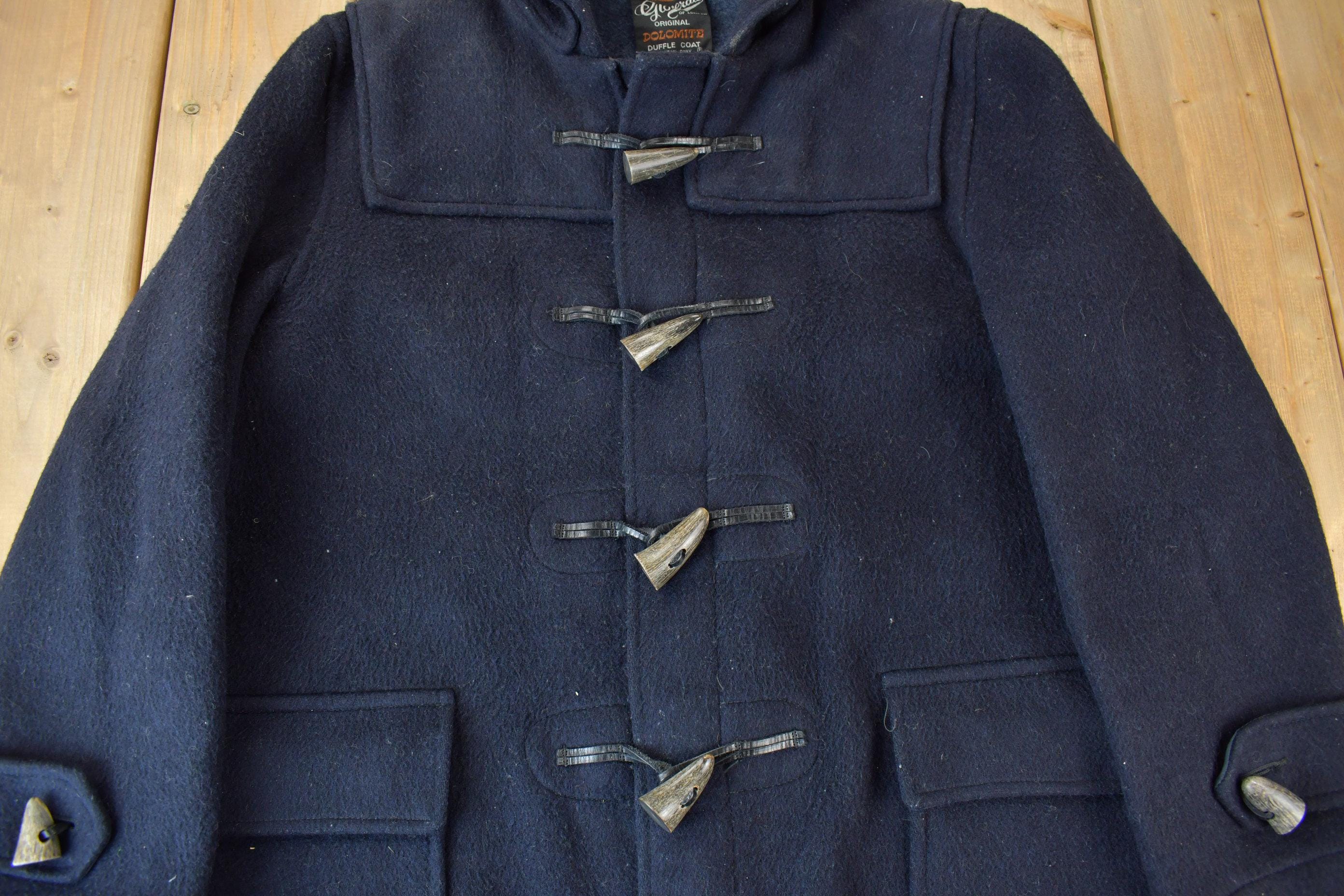 Vintage 1980s Gloverall Original Dolomite Wool Duffel Coat