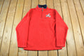 Vintage 2000s Looney Tunes Embroidered Quarter Zip Fleece Sweatshirt Men's Medium