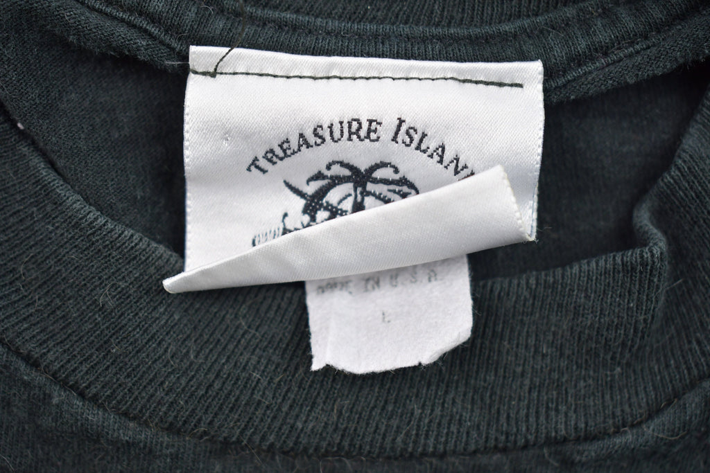 Vintage 1990s Treasure Island Graphic T Shirt  Vintage T Shirt  Streetwear  Graphic Tee  Single Stitch  Made In USA