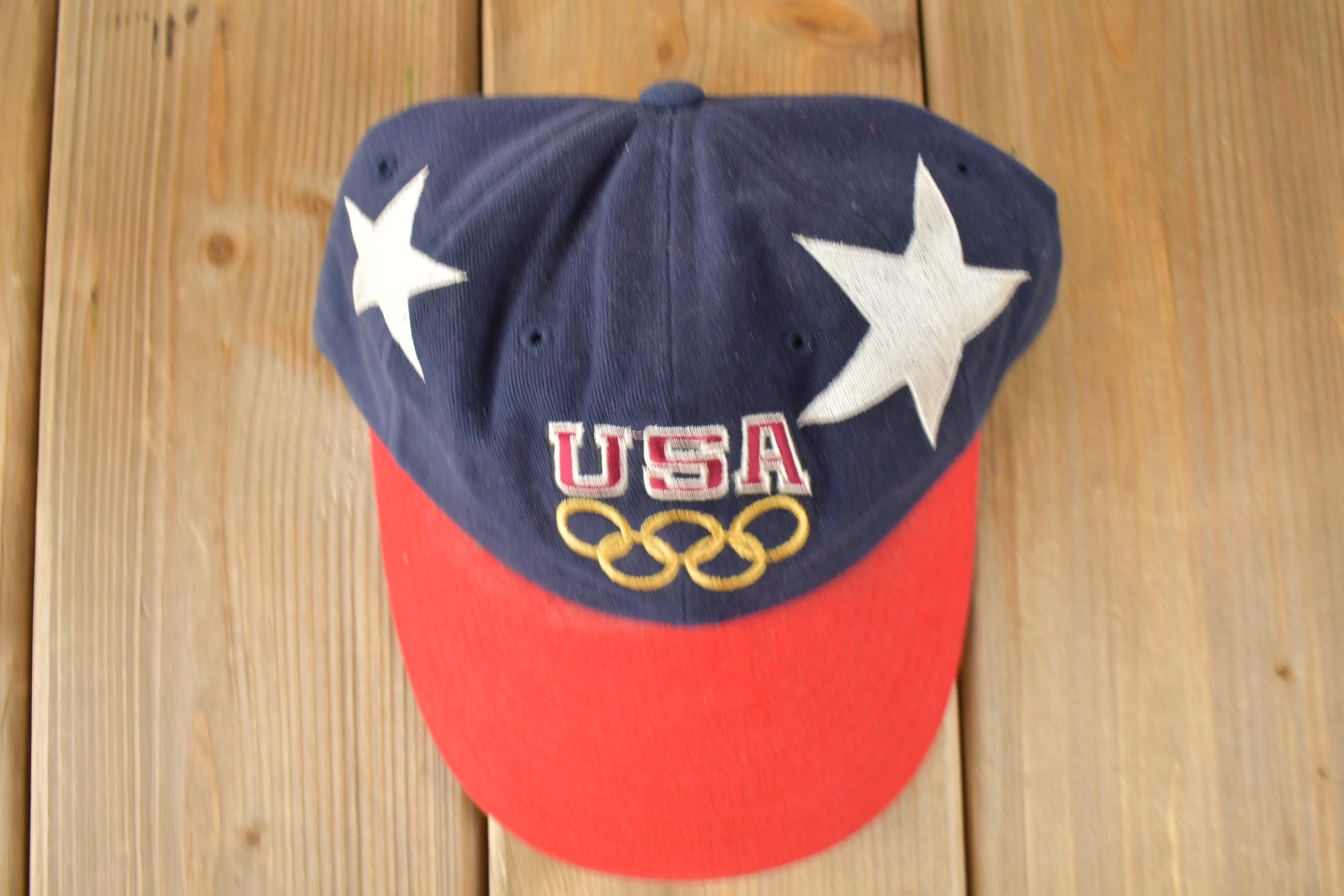 Vintage 1990s Team USA Olympics Champion Snap Back Hat