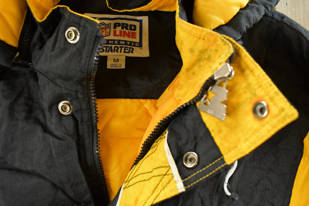 Vintage 1990s Pittsburgh Steelers Starter NFL Anorak Jacket Men's Medium