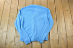 Vintage 1970s Towncraft Knit Perfect Mild Distress Cardigan Sweater Made In USA