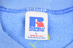 Vintage 1990s Russell Athletics Blank Blue Crewneck Sweatshirt