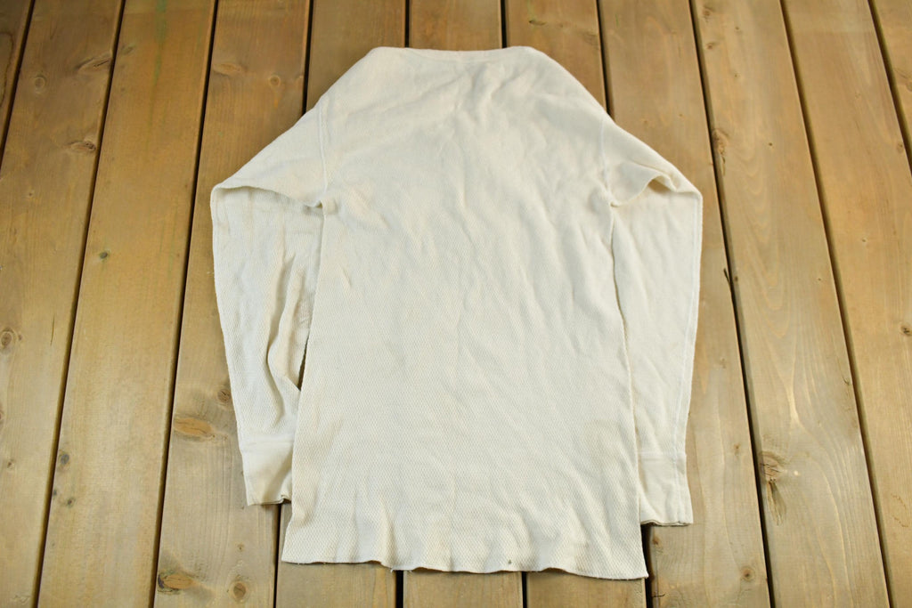 Vintage 1970s Greatland Thermal Waffle Knit Long Sleeve Adult M-L  70s Undershirt  Streetwear  Made In USA  Vintage Thermal Undershirt