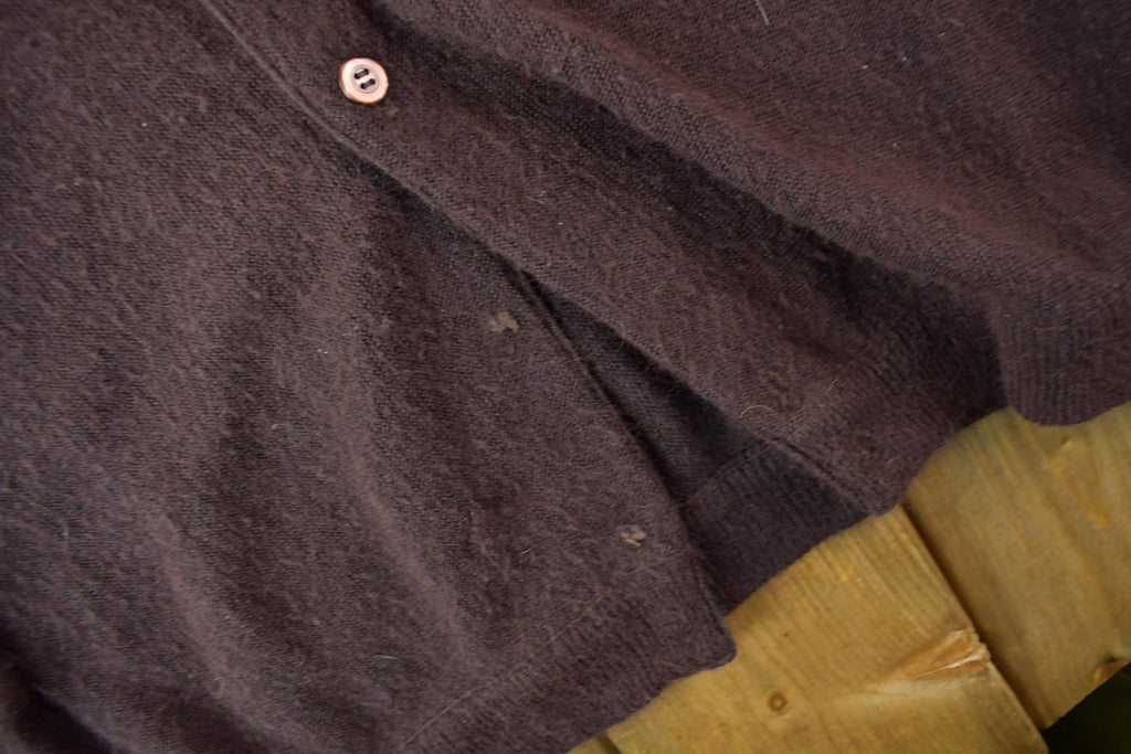 Vintage 1980s Pickering Knit Cardigan Sweater /