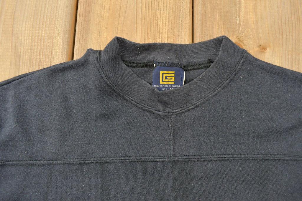 Vintage 1990s Blank Black Crewneck Sweatshirt