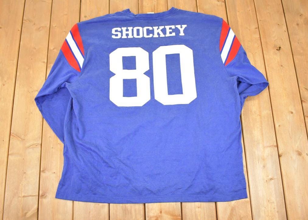 Vintage 1990s New York Giants Shockey 80 NFL Crewneck Sweatshirt Mens 3L