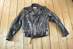 Vintage 1960s Harley Davidson Leather Motorcycle Jacket With Belt Made In USA