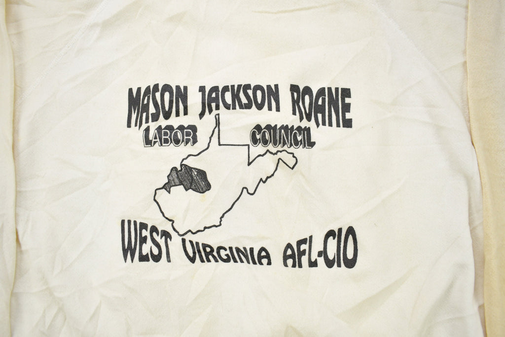 Vintage 1980s Mason Jackson Roane Labor Council Crewneck Sweatshirt  80s Crewneck  Made In USA  West Virginia AFL-C10