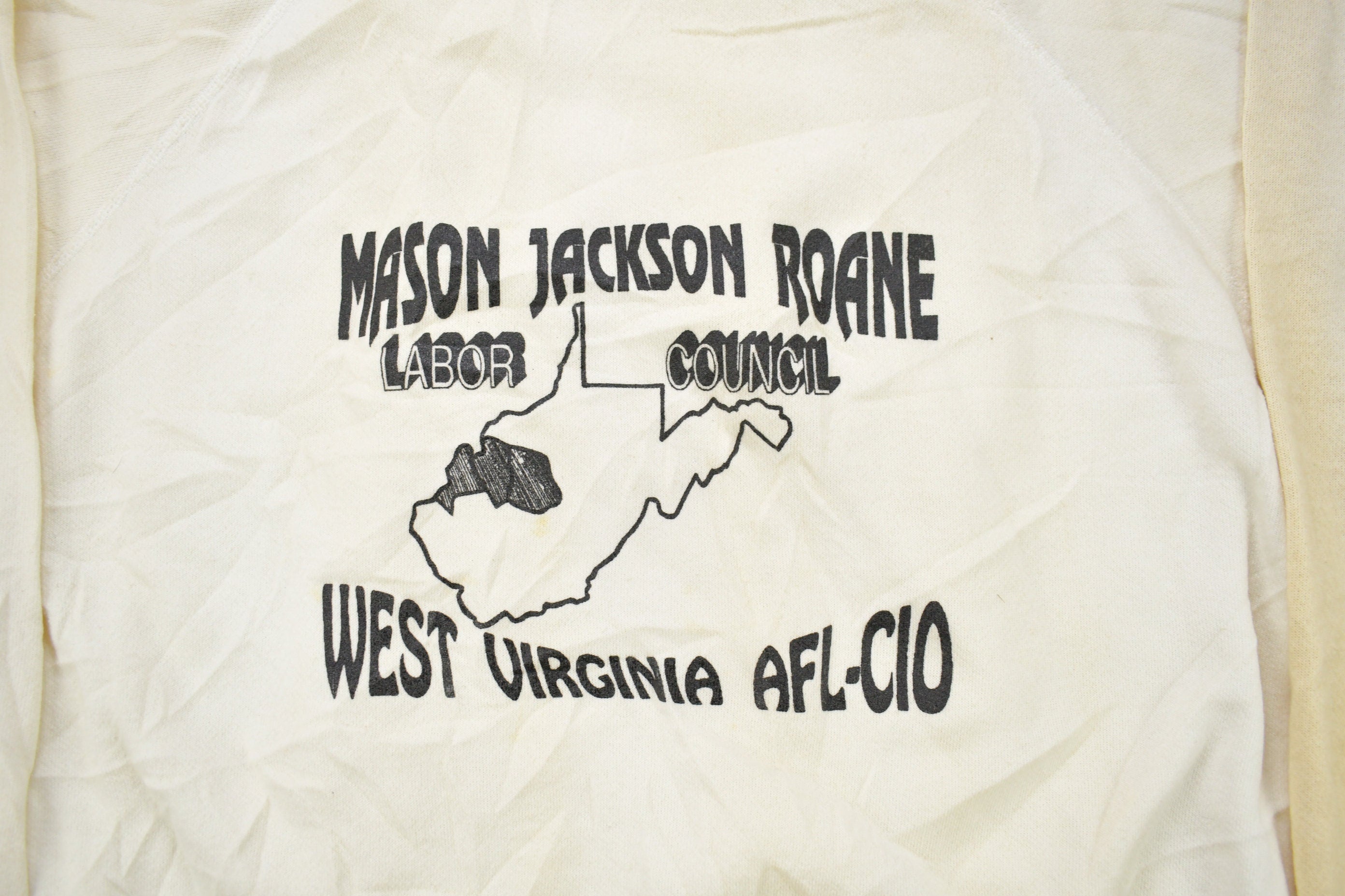 Vintage 1980s Mason Jackson Roane Labor Council Crewneck Sweatshirt  80s Crewneck  Made In USA  West Virginia AFL-C10