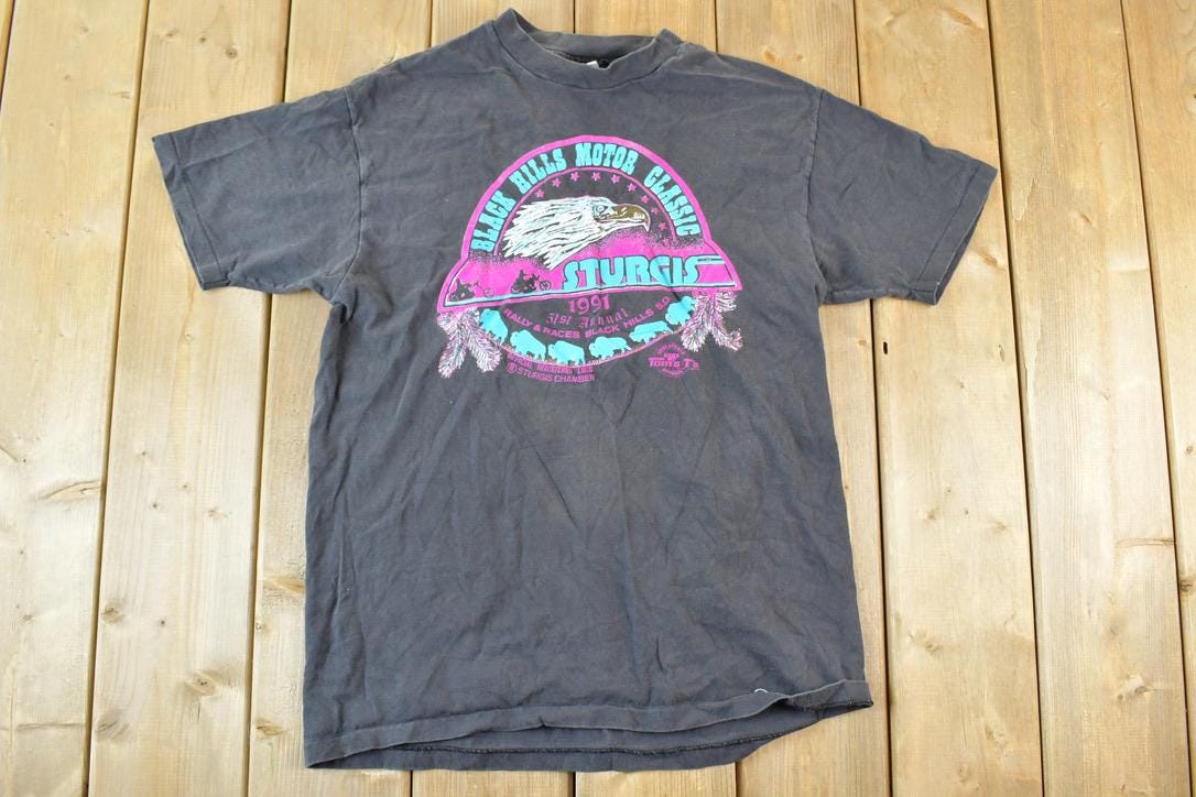 Vintage 1991 Sturgis Black Hills Motor Classic Single Stitch T-Shirt