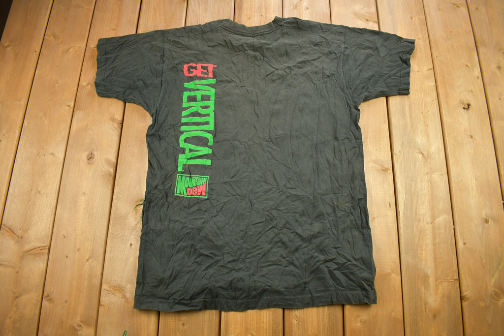 Vintage 1993 Mountain Dew Get Vertical Graphic T Shirt