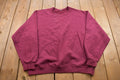 Vintage 1990s Blank Maroon Crewneck Sweatshirt