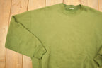 Vintage 1990s Blank Green Crewneck Sweatshirt
