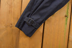 Vintage 1990s DSCP Defender Navy Blue Trench Coat