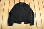 Vintage 1960's Monrose Wool Floral Pattern Cardigan Sweater Women's M