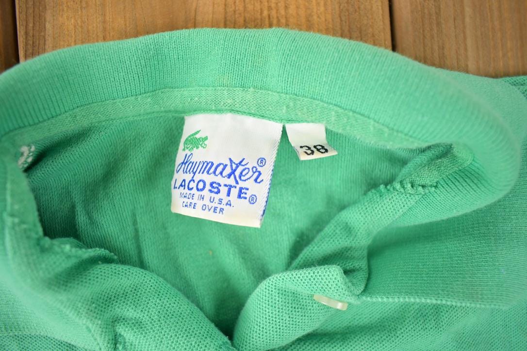 Vintage 1990s Lacoste Button Up Short Sleeve Shirt Made In USA