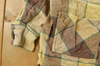 Vintage 1960s Plaid Wool Blazer Shirt Women's Large