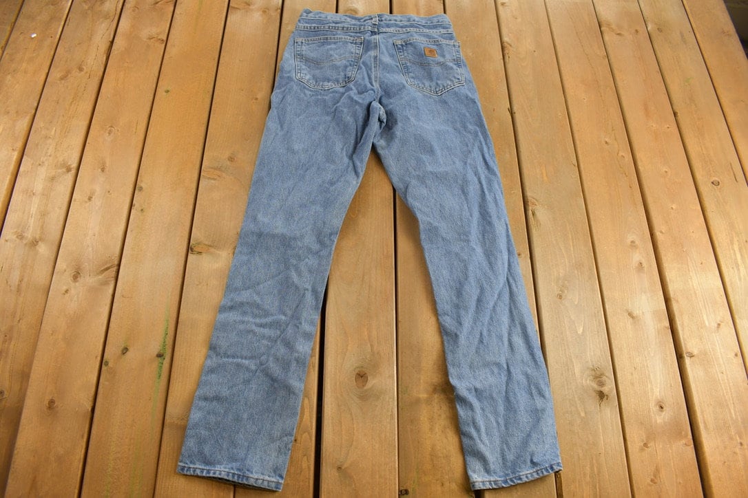 Vintage 1990s Carhartt Medium Wash Denim Jeans Size 30 x 33