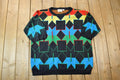 Vintage 1990s Express London Knit Crewneck Sweater  90s Crewneck  Made In Hong Kong  Preppy Knit