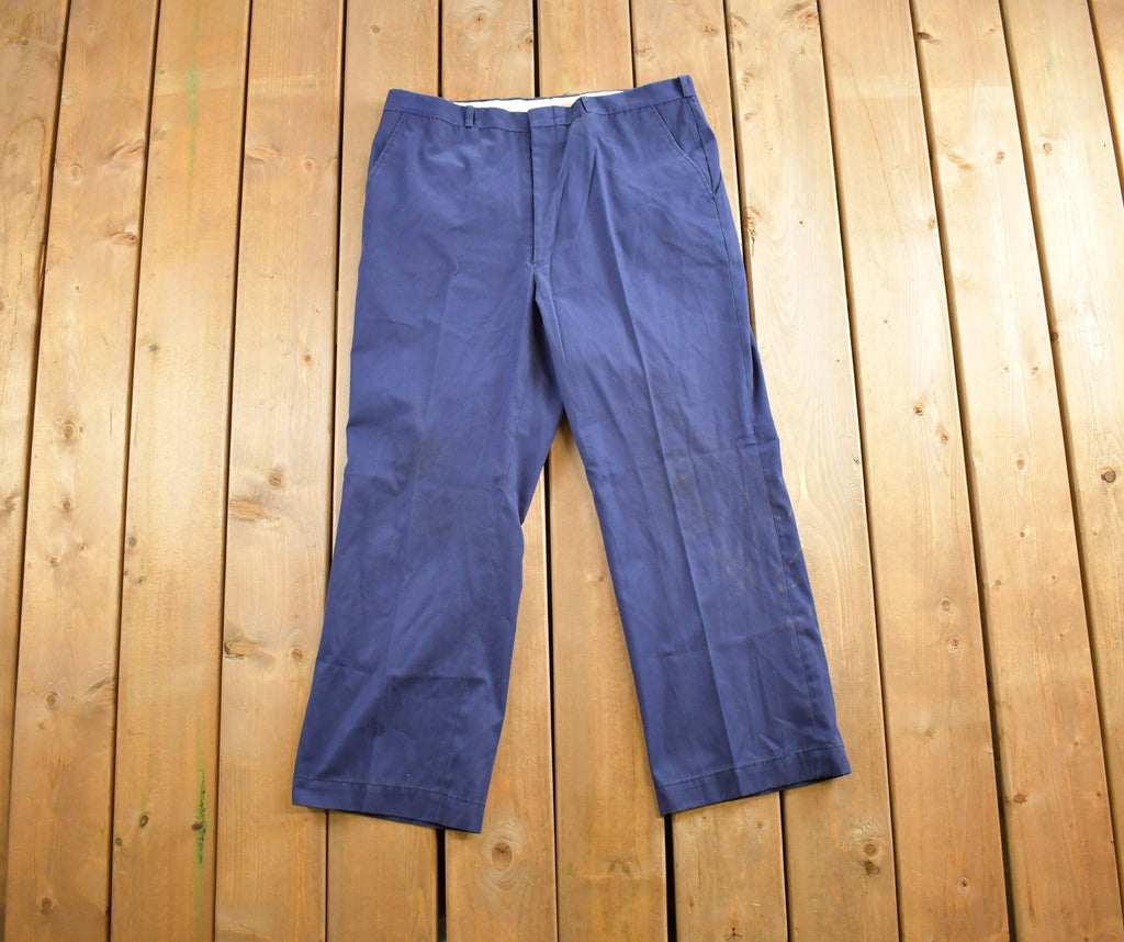 Vintage 1980s Blue Slacks Size 38x30