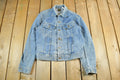 Vintage 1970s Lee Sanforzied Denim Jean Trucker Jacket Men's Small