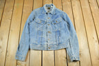 Vintage 1970s Lee Sanforzied Denim Jean Trucker Jacket Men's Small