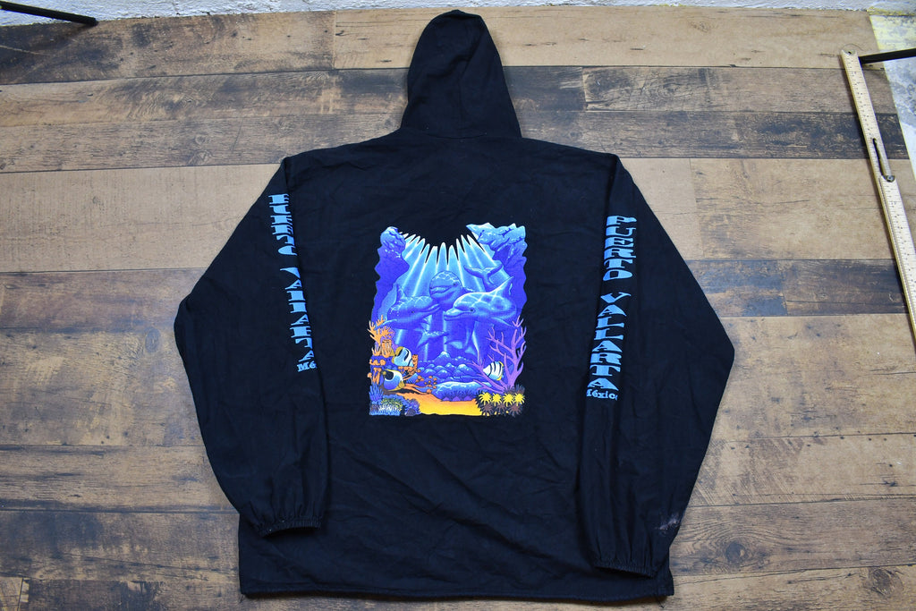 Vintage Puerto Vallarta Mexico 90s Full Zip Hoodie
