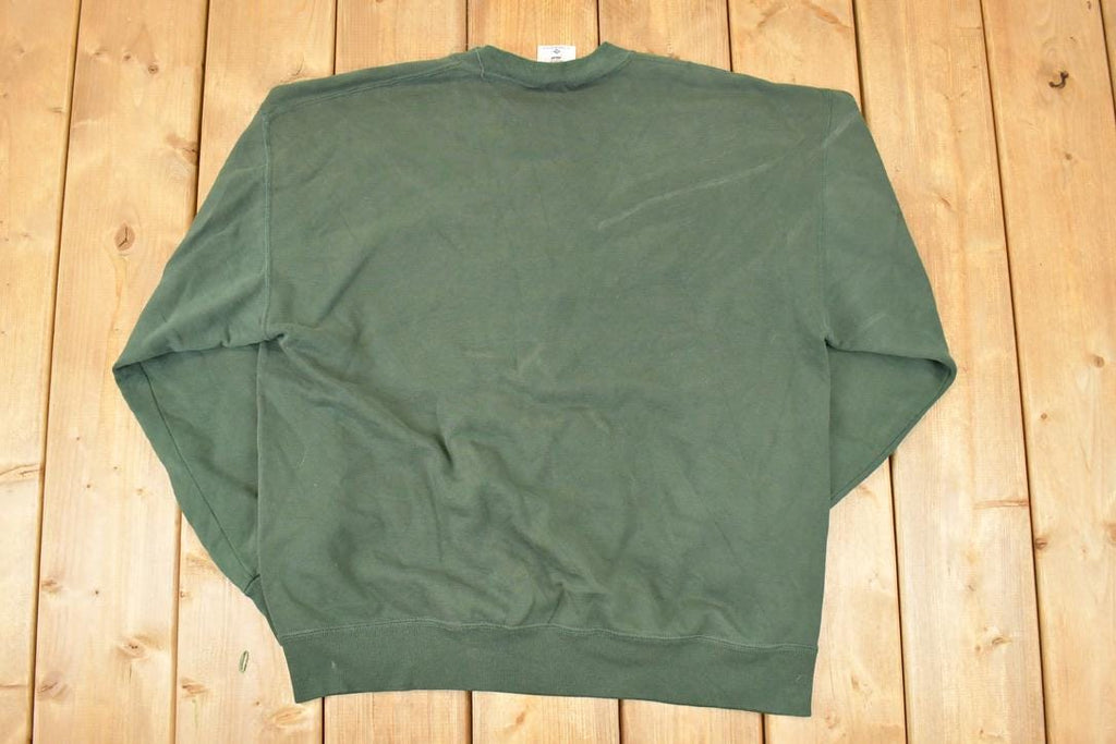 Vintage 1990s Wekeel Staff Graphic Print Crewneck Sweatshirt Mens L