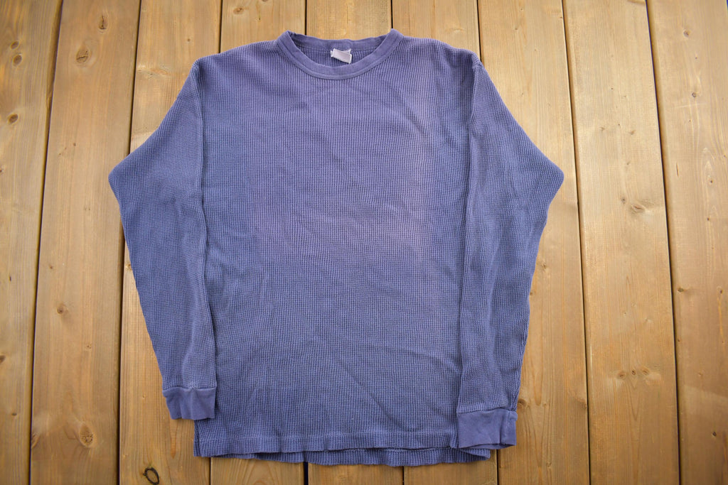 Vintage 1990s Denim Supply Co Waffle Knit Graphic Shirt