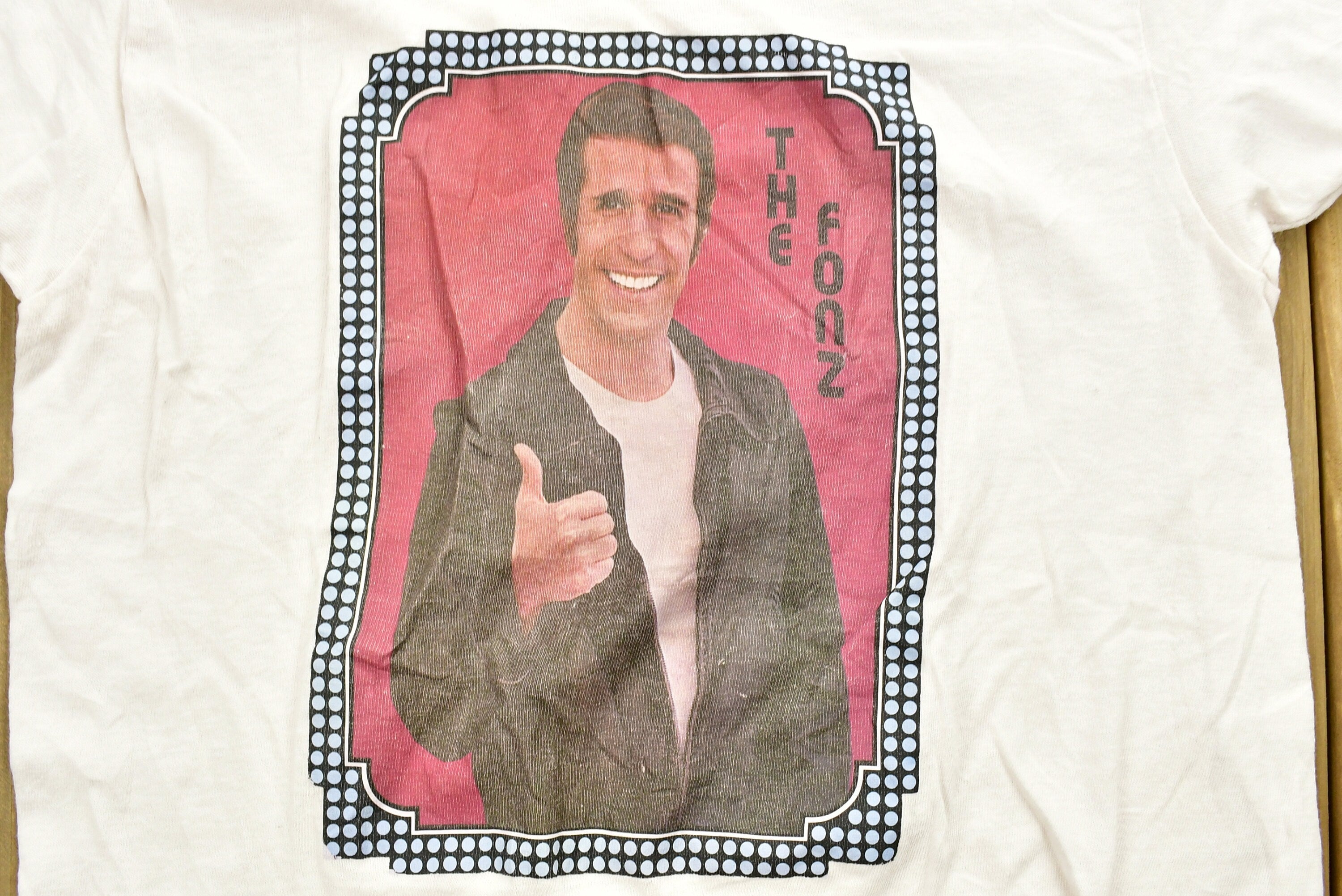 Vintage 1980's The Fonz Happy Days Promo T-Shirt