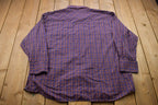 Vintage 1990s Outlaw Outerwear Plaid Button Up Shirt