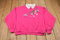 Vintage 1990s Morning Sun Bird Graphic Collared Sweatshirt