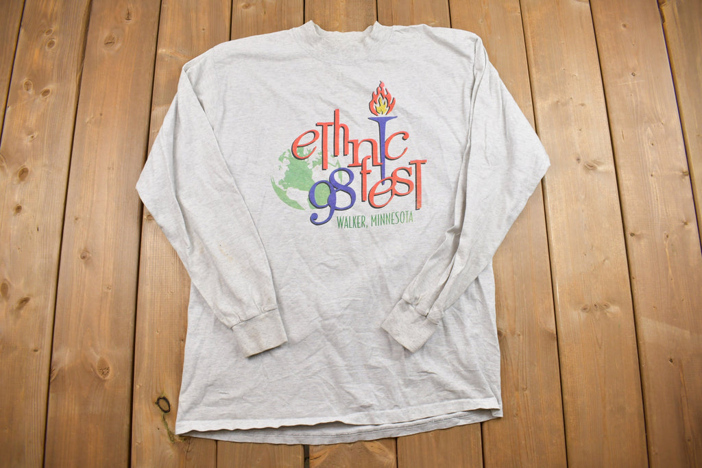 Vintage 1998 Minnesota Festival Graphic Long Sleeve