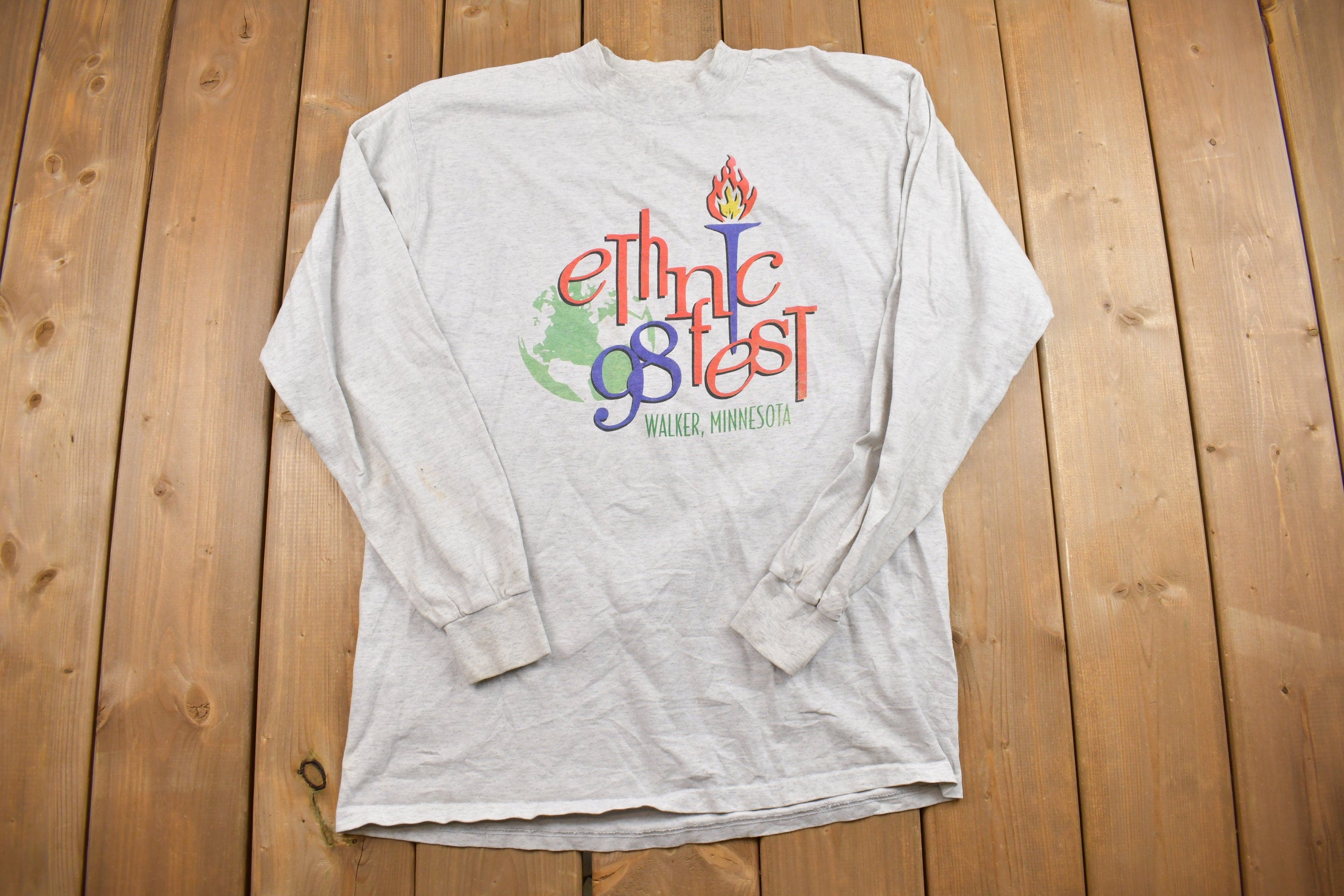 Vintage 1998 Minnesota Festival Graphic Long Sleeve