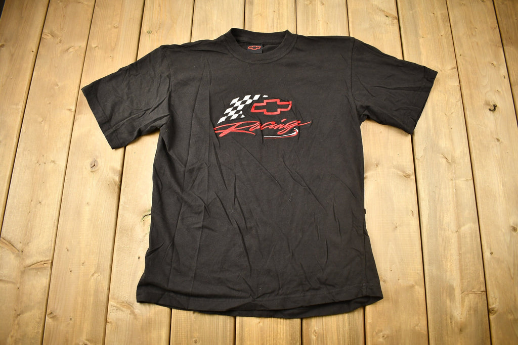 Vintage 1990s Chevrolet Racing Embroidered T-Shirt