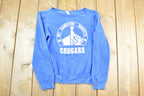 Vintage 1980s Mt Hamilton Ringette Cougars Crewneck Sweatshirt
