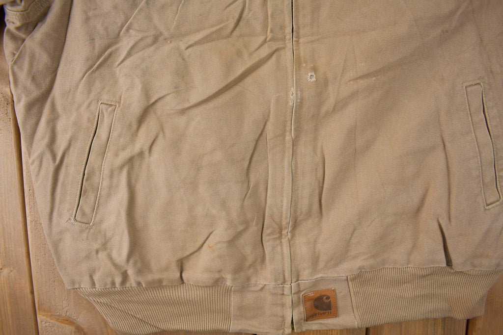 Vintage 1990s Beige Carhartt Santa Fe Jacket Size XL