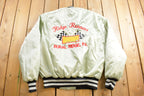 Vintage 1980s Ridge Runners Pennsylvania Satin Bomber Jacket