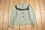 Vintage 1970s Fringe Button Up Shirt
