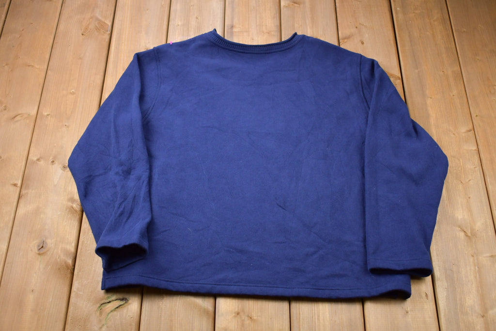 Vintage 1990s Fall Pumpkin Embroidered Crewneck