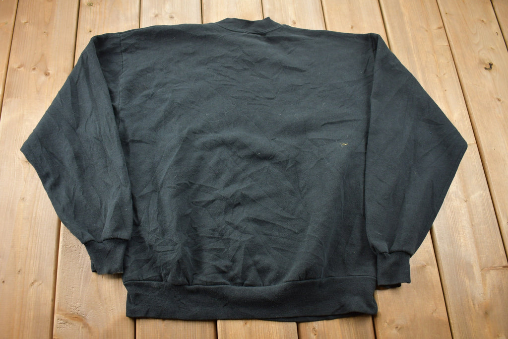 Vintage 1990s Happy Halloween Pumpkins Graphic Crewneck Sweatshirt