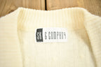 Vintage 1990s SK & Company Knitted Cardigan Vest Sweater