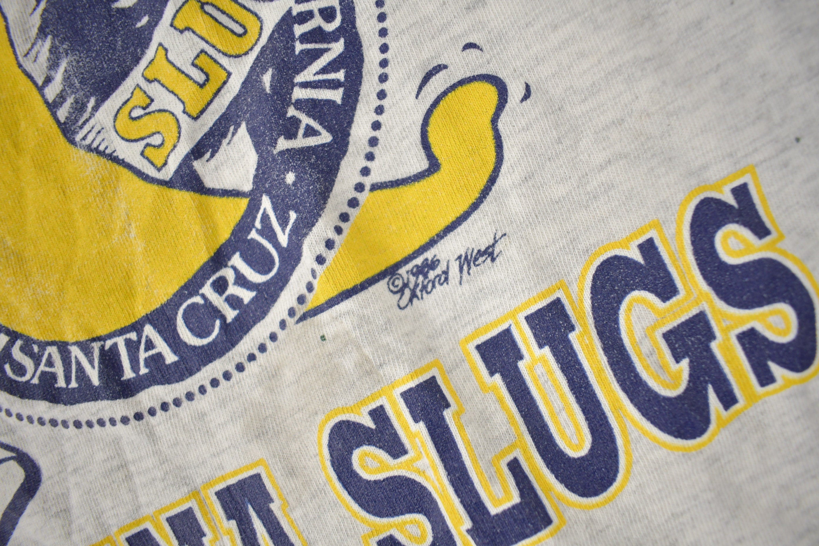 Vintage 1996 UC Santa Cruz Banana Slugs Collegiate Graphic T-Shirt Made In USA