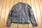 Vintage 1990s Protech Leather Apparel Biker Jacket