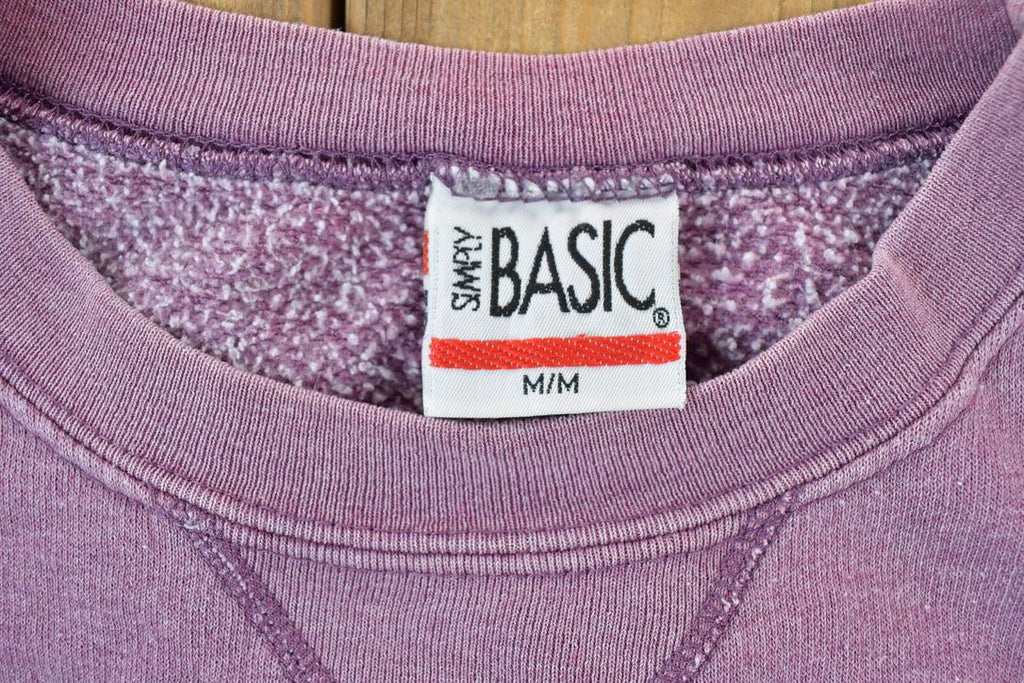 Vintage 1990s Simply Basic Blank Crewneck Sweatshirt