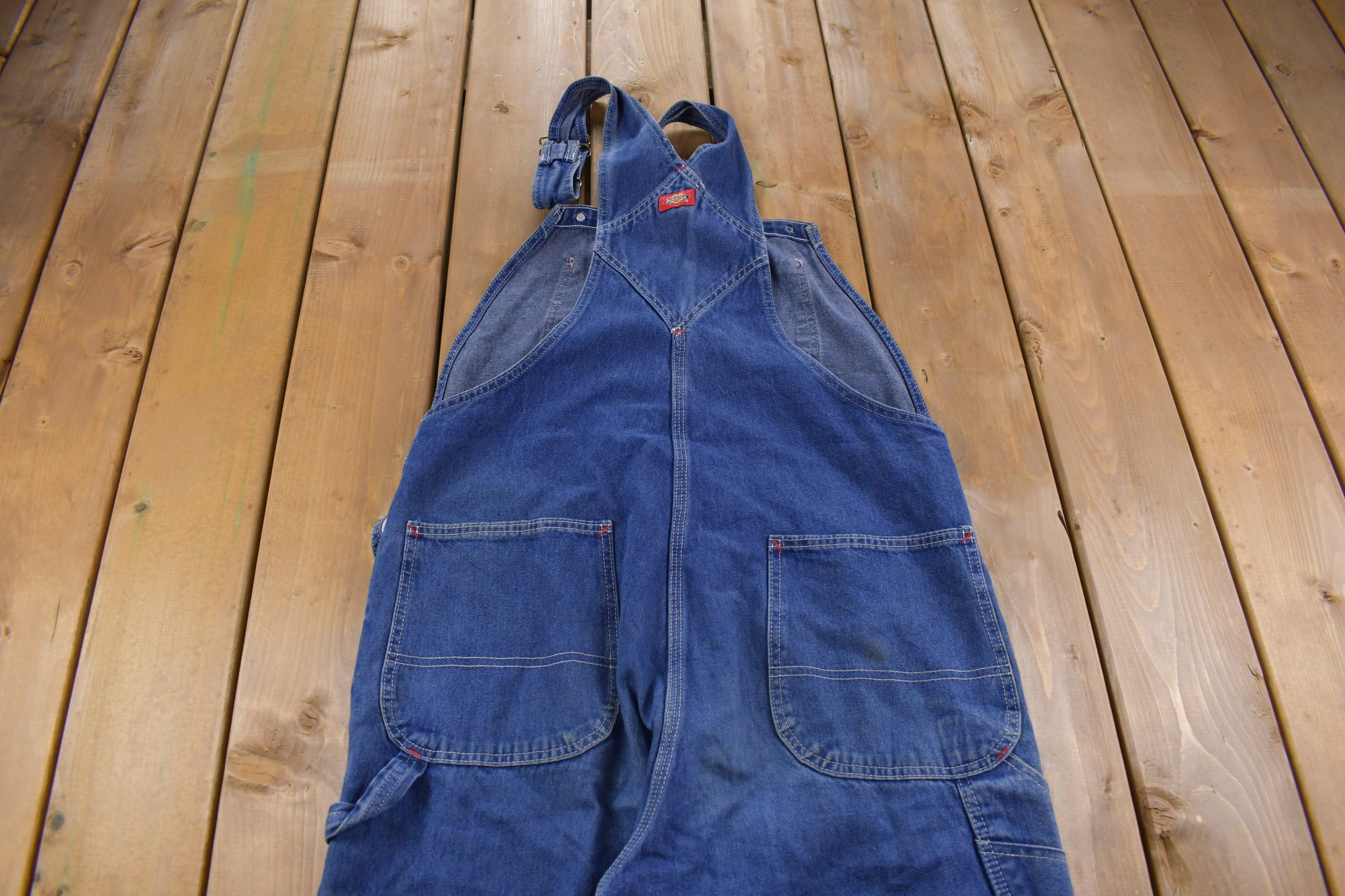 Vintage 1990s Dickies Denim Jean Overalls Size 40 x 30